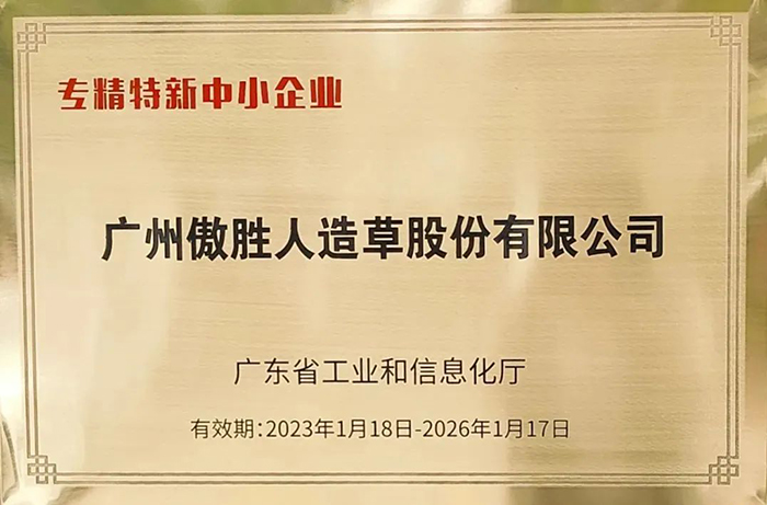 喜報(bào)|傲勝股份榮獲廣東省“專精特新中小企業(yè)”稱號(hào)！